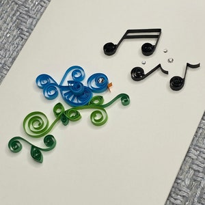 Quilled Bluebird Card, Birthday Card, Get Well Card, Friendship, Blank Card, Quilled Art, Unique Card, Bday, Thinking of you