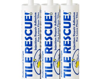 TILE RESCUE Injection Repair Adhesive for Loose Tiles - 3 Pack 10.5 oz. Tubes