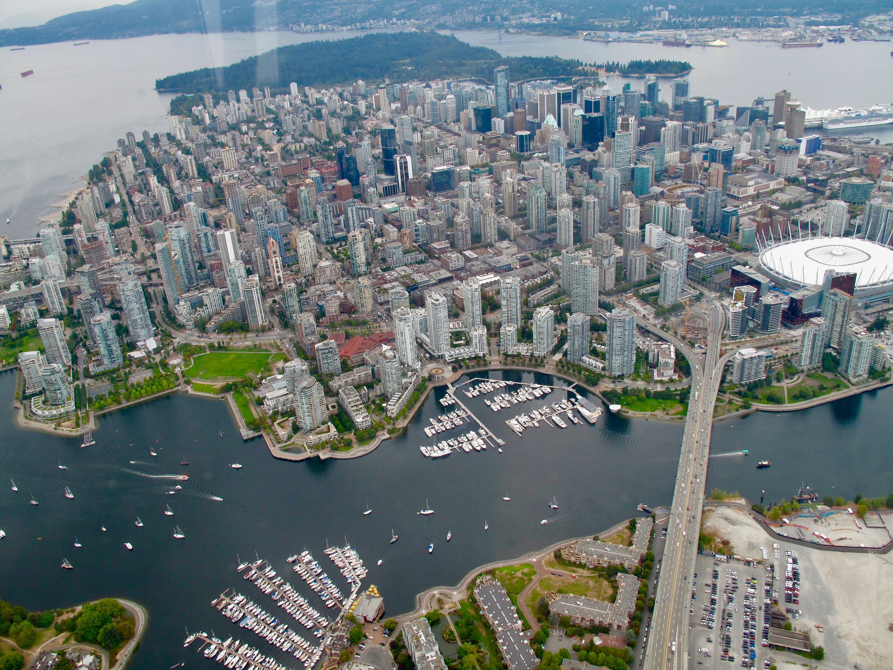 Fly Over Vancouver A Photographic Greeting Card by Andrew Etsy