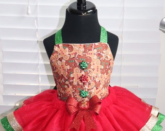 gingerbread tutu dress
