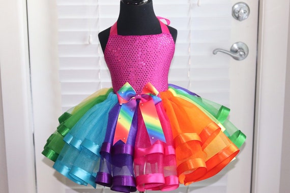 jojo siwa rainbow tutu dress