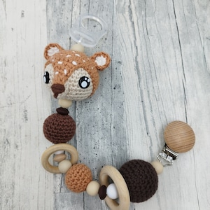 doe pacifier clip and customizable engraving