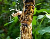 Tree Spirit Hand Carved Spalted Driftwood Folk Art