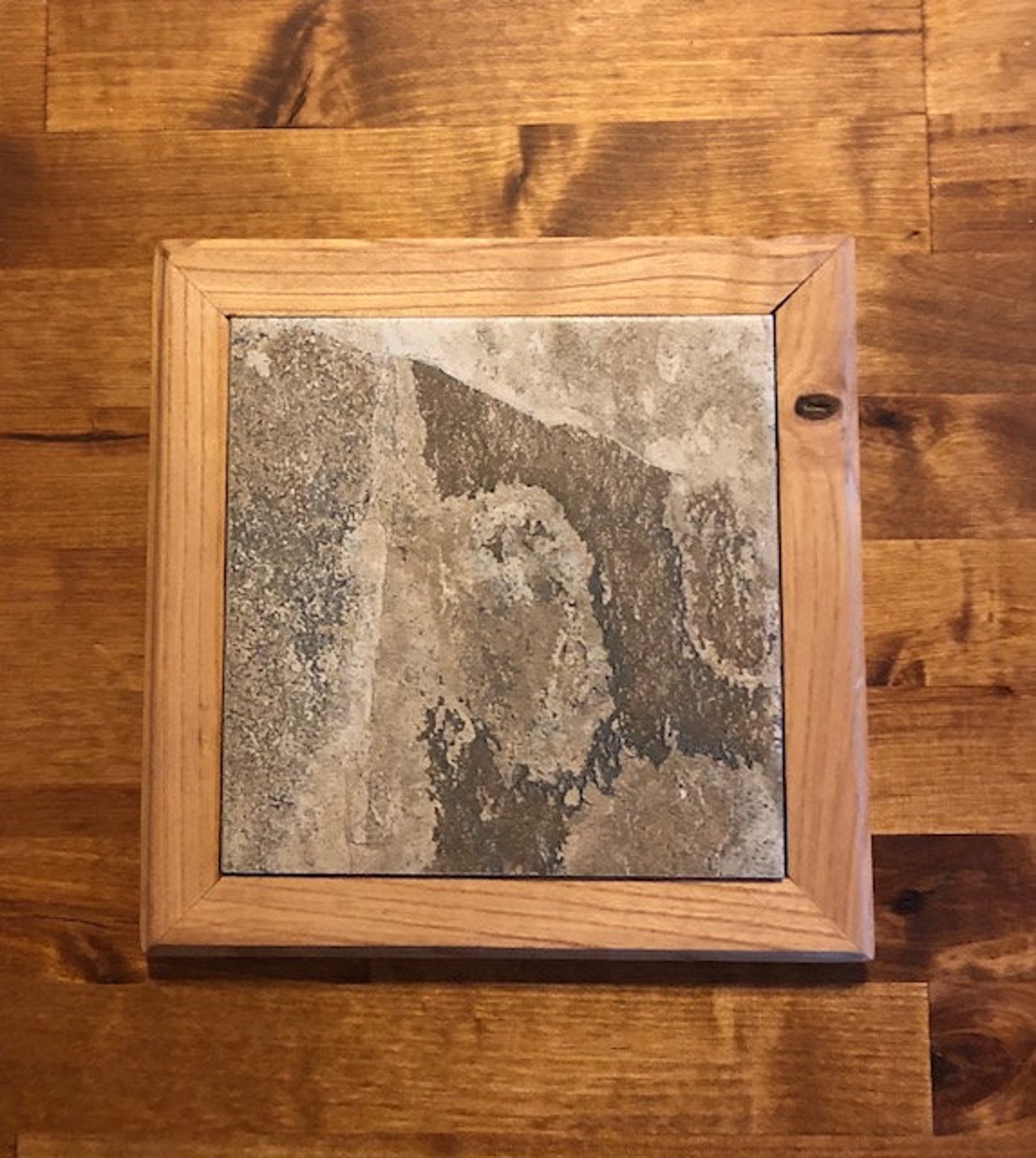 Wood Tile Trivet Etsy