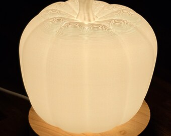 Pumpkin Table Lamp | 3D Printed | Cozy | Warm Glow | Autumn Home Decor | USB Powered
