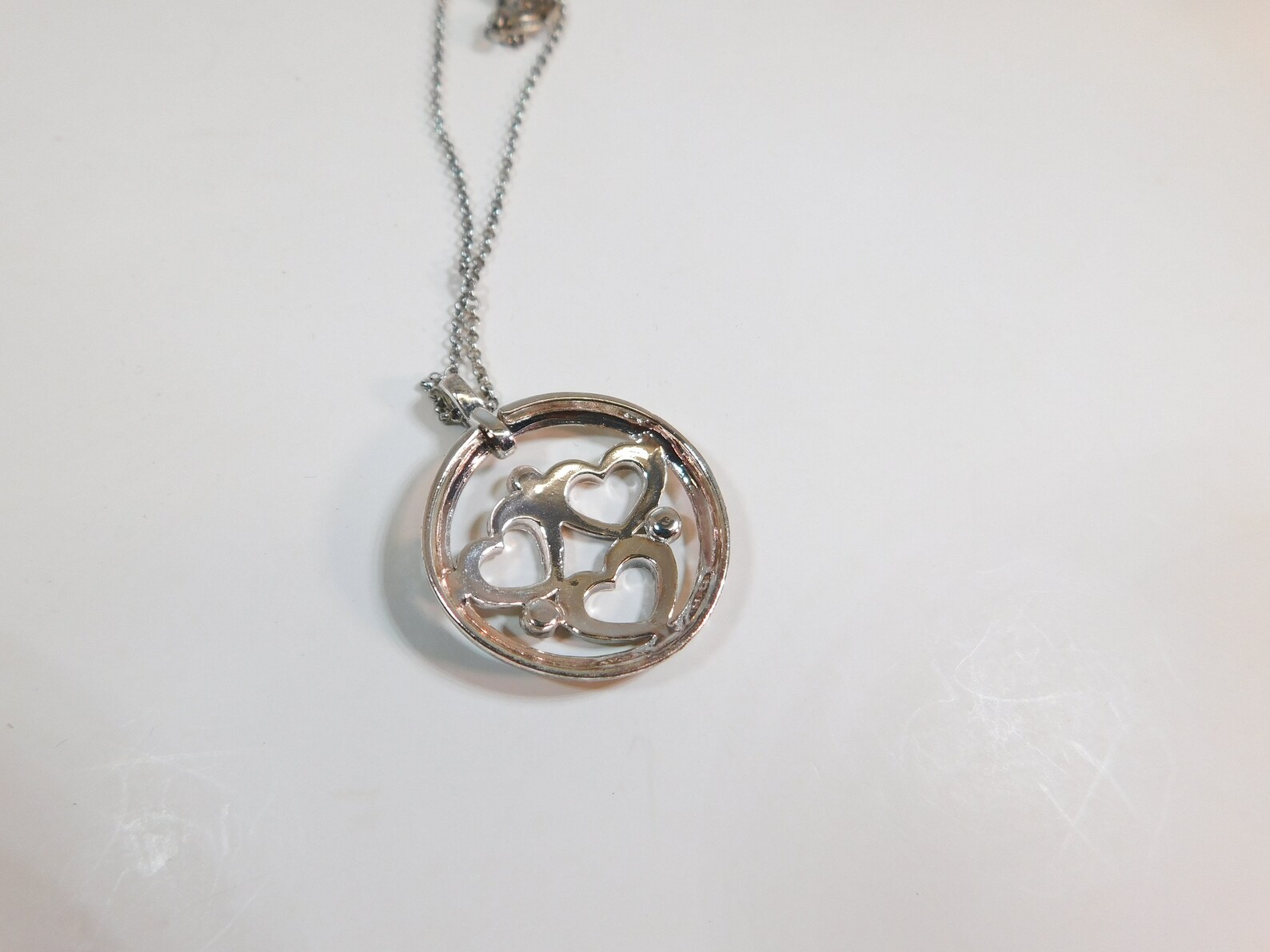 Avon Pendant Three Rhinestone Hearts in a Circle With Silver - Etsy