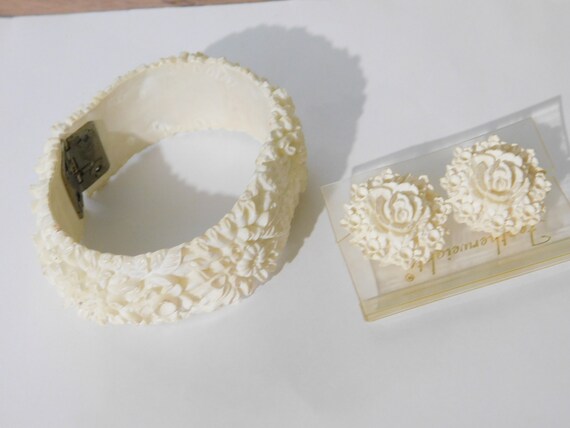 Clamper bracelet hinged with clip earrings cellul… - image 7