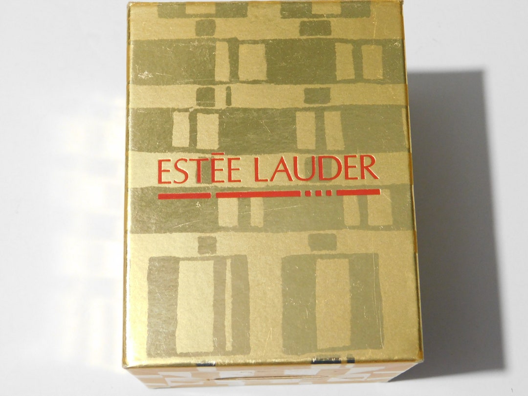 Estee Lauder Collector's Crystal Candle 4328 Blue Scented in Box Never