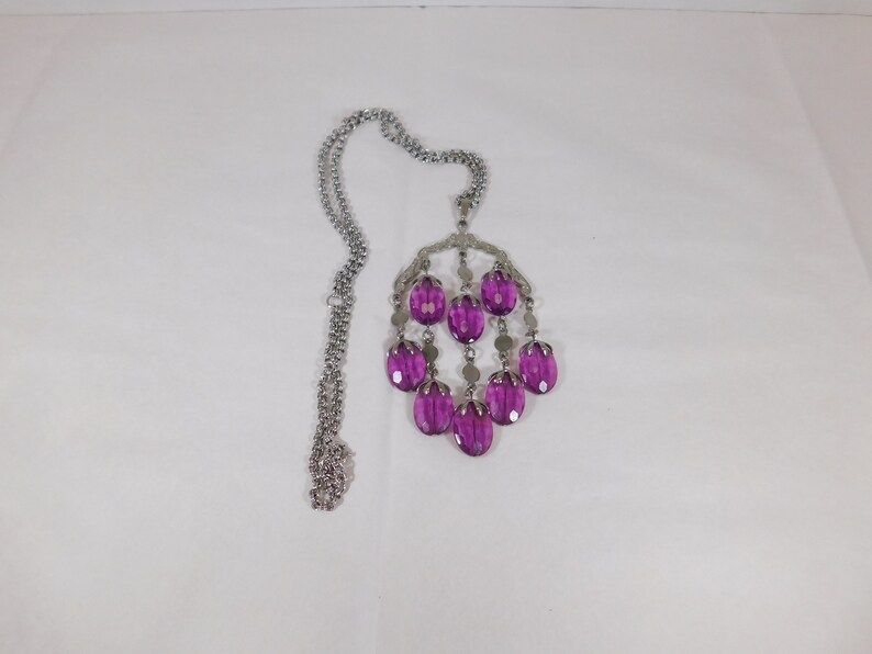Sarah Coventry/'s Wisteria silver tone necklace