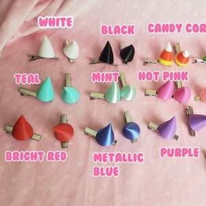 Kawaii Small Cosplay Horn Clips | Multiple Colors|3d Printed Horns |Kawaii Style | Harajuku Style | Cosplay Horns | Pastel Goth accessory