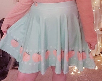 Peach Milkshake Skater Skirt