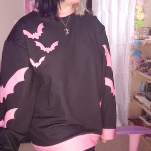 Night Flight Sweater - Pink & Black
