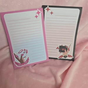 Bloc de notas con letras Love & Loathe / Despegar y pegar