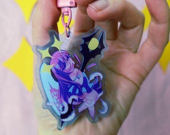Speared angel original acrylic keychain