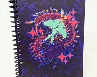 Abyssal Insects - A5 Spiral bound bug notebook with waterproof PVC cover