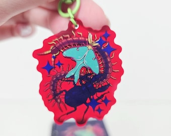 Abyssal Insects - Red bug keychain
