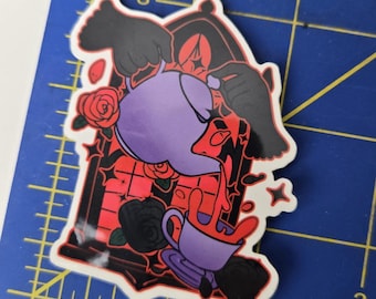 Tea time vinyl sticker