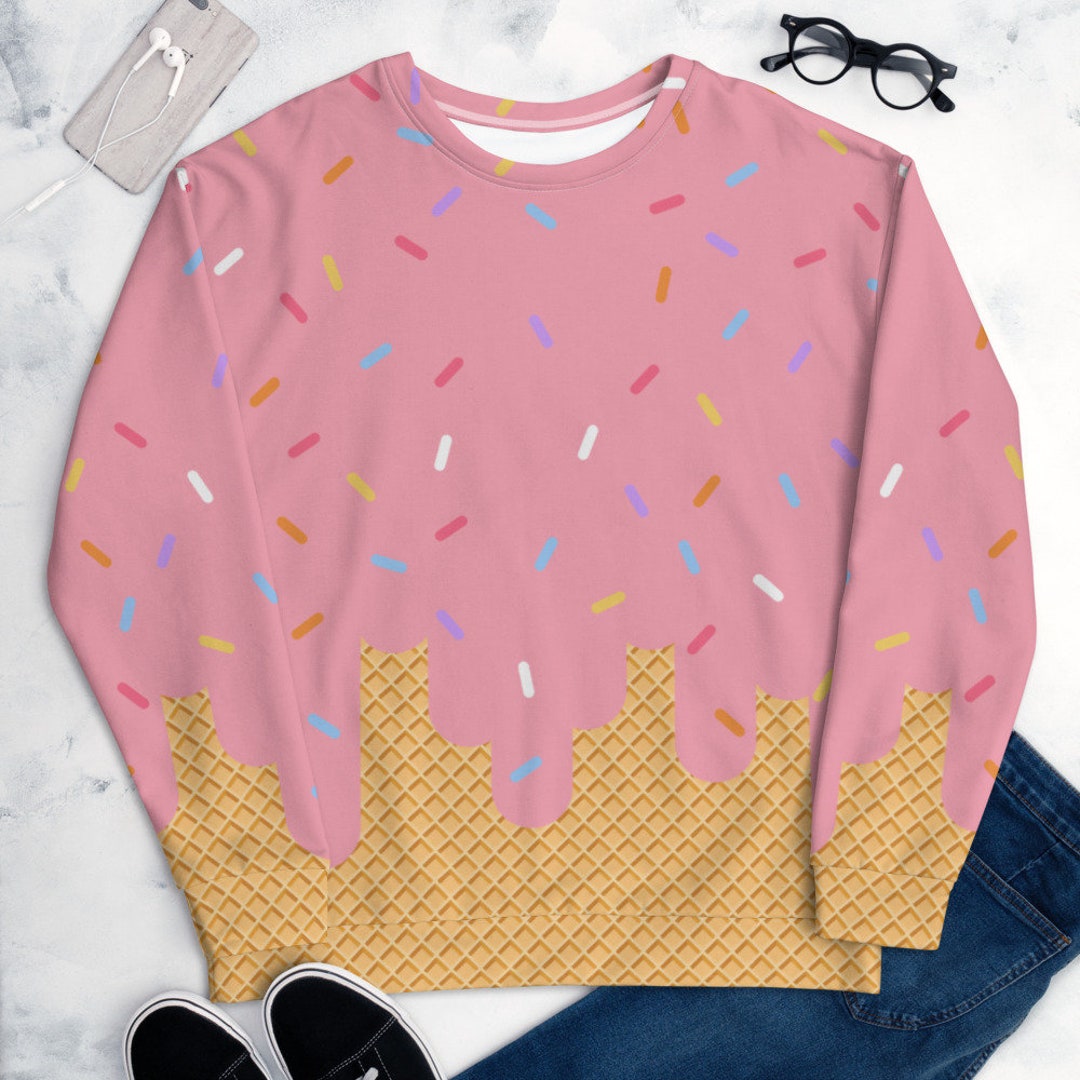 Drippy Strawberry Ice Cream Unisex Sweater - Etsy
