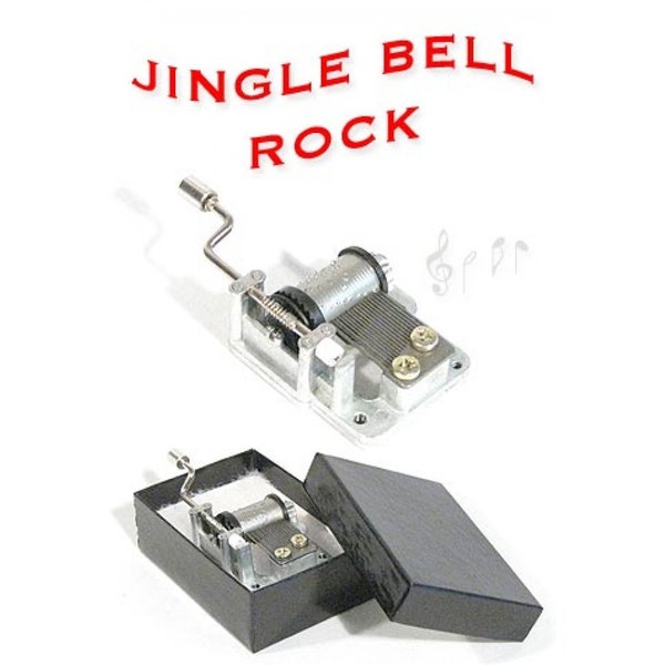 Jingle Bell Rock Music Box Hurdy Gurdy Style 1957s Reproduction