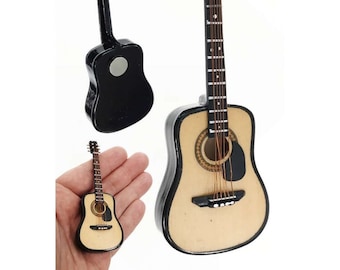 Classical Acoustic Wooden Guitar Magnet 4"  (Includes One)