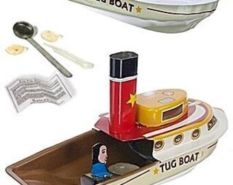 Odyssey Tug Boat Pop Pop Tin Steam