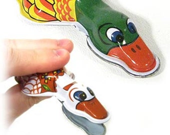 Duck Clicker Colorful Classic Tin Toy