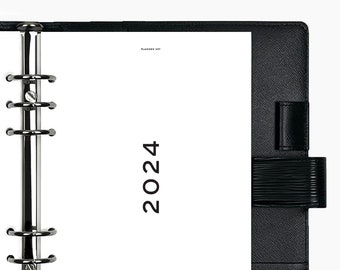 2024 Planner Inserts Set  - PRINTED Planner Inserts & Agenda Refill - Yearly, Monthly, Weekly Planner - Pocket, Personal, A5 + Other