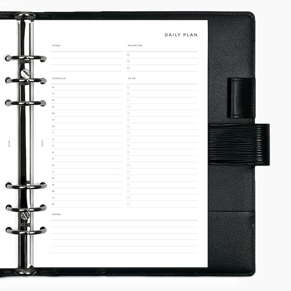 Daily Hourly - PRINTED Planner Inserts & Agenda Refill - Pocket, Personal, A5