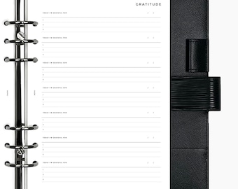 Daily Gratitude  - PRINTED Planner Inserts & Agenda Refill - Personal, A5