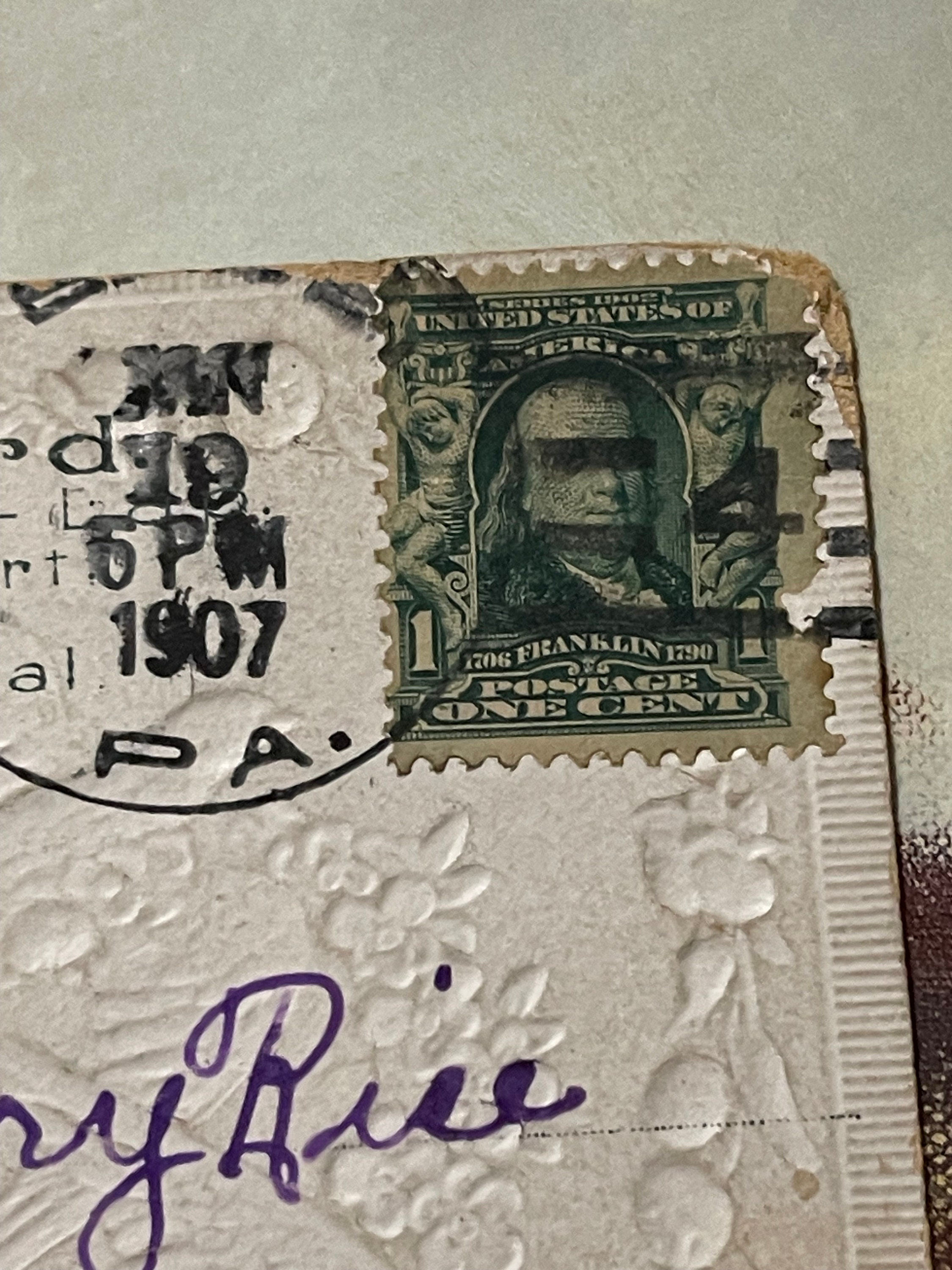 1902 Benjamin Franklin 1 Cent Stamp Value - 00gakh6