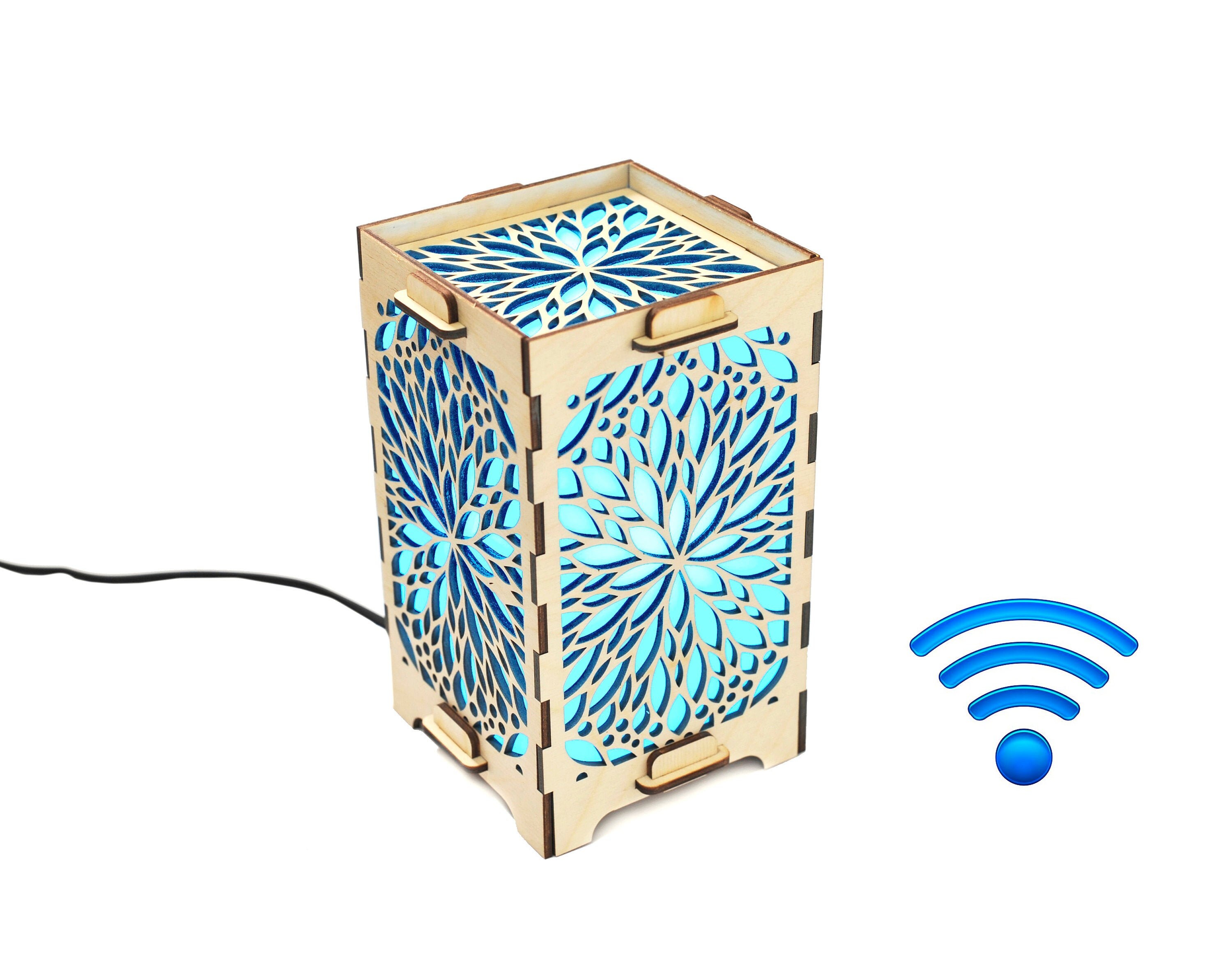 Long distance friendship lamp Touch lamp with wifi Distance Etsy