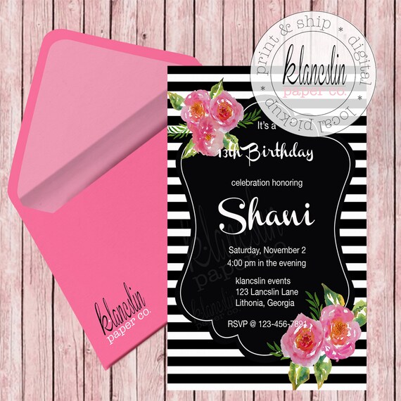 Kate Spade Invitation Kate Spade Birthday Kate Spade Baby Etsy