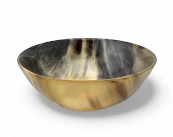 Shaving Soap Bowl Genuine Buffalo Horn Polished 5 " Diameter Men's Grooming Supply