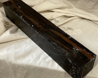 Gabon Ebony Hardwood Blank: 2x2x12 Woodworking Craft  Project Lumber