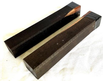 Gabon Ebony Wood Pen Blanks: 3/4x3/4x6 inch Lumber - Penturning