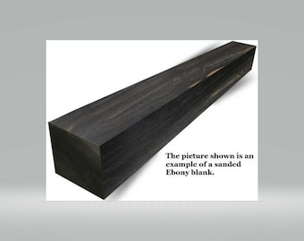 Gabon Ebony Hardwood Blank: 2x2x6 inch Woodworking Craft Lumber
