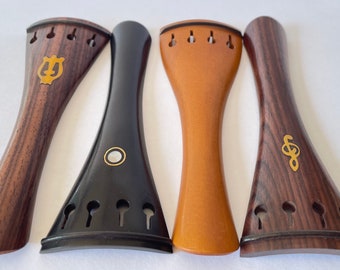 Violin Tailpiece Set: Rosewood, Boxwood, Ebony - 4/4 Violin Parts
