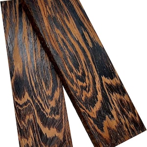 2 Pieces Wenge Wood Knife Scales Knife Handles Building Craft Project Lumber