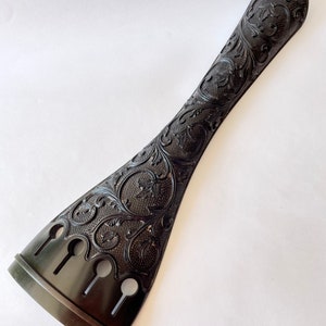 Hand Carved Ebony Upright Double Bass Tailpiece