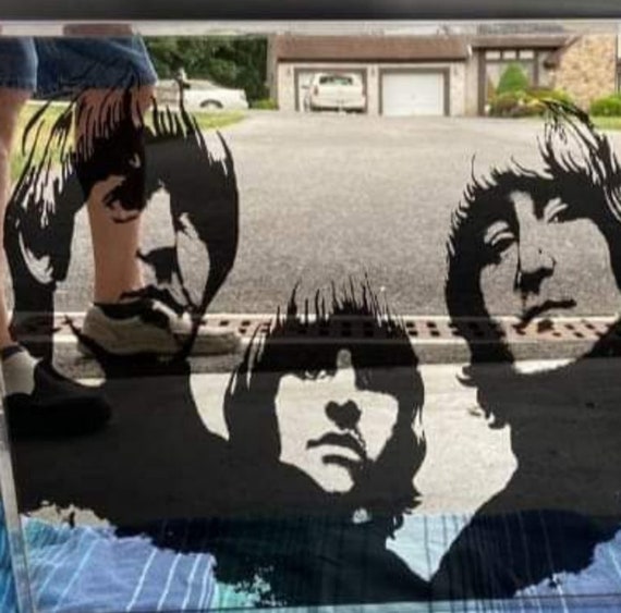 Large Beatles Mirror 70's - Etsy