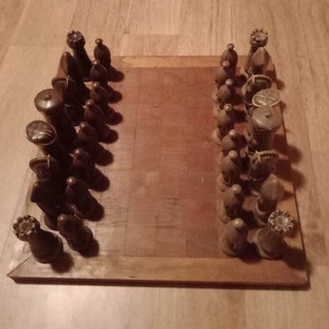 1960&#39;s  Ceramic Bisque Duncan Chess Game