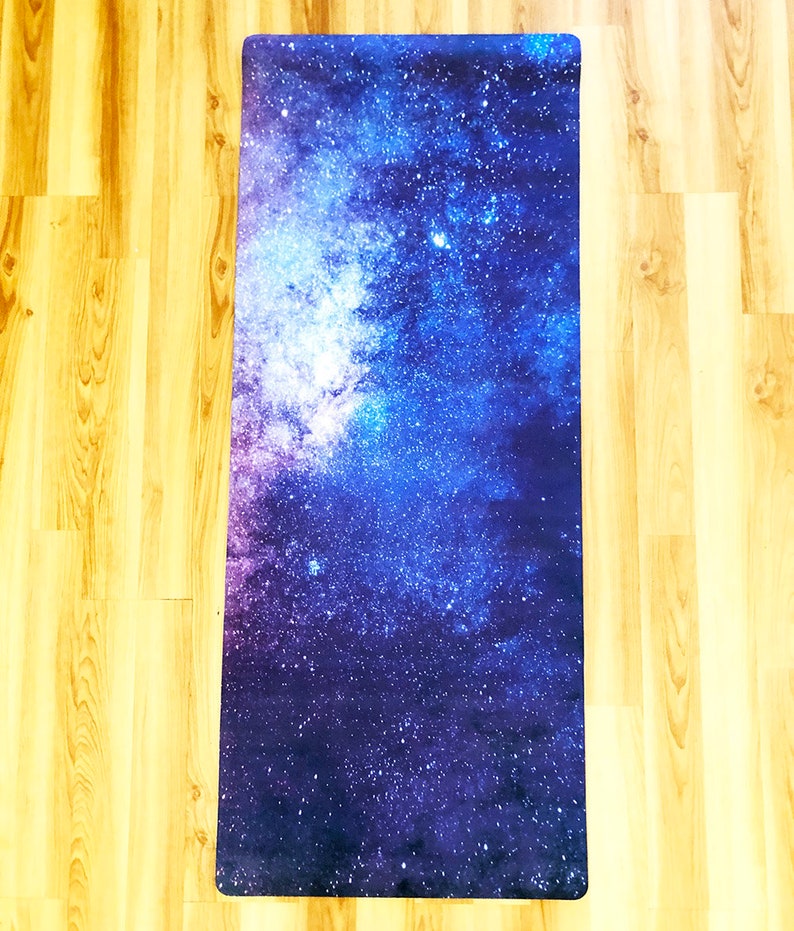 Llamaste Kids All In One Mat in Galaxy Washable Children's 100% Suede Yoga Mat image 3