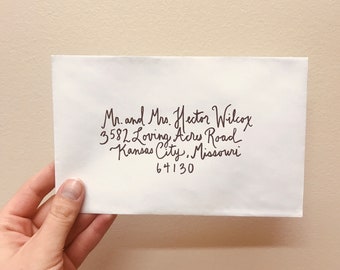 Handwritten Calligraphy Envelopes
