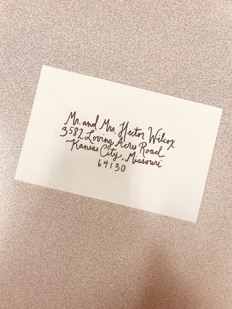 Handwritten Calligraphy Envelopes - Etsy