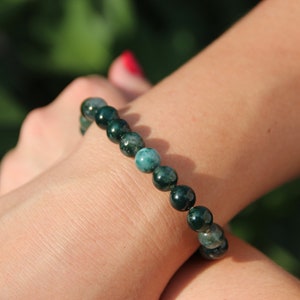Natural Moss Agate Bracelet | Gift for Her