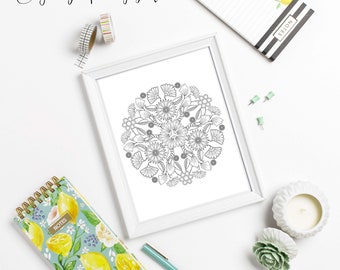 June Coloring Printable | Personal Planner Pages Printable | June Coloring Bundle Printable Instant Download - PDF