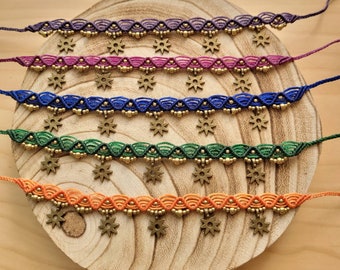 Macrame anklets