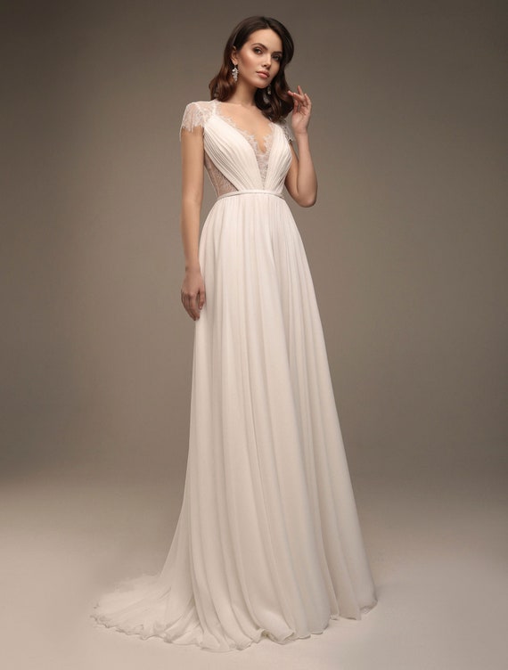Grecian style dress short deals