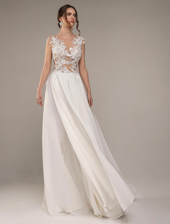 Elegant Design Wedding Chiffon Suit 