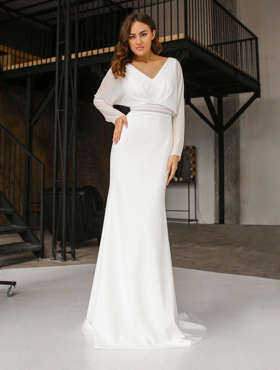 white tight fitted wedding dress Flare Wedding Grace And Lace Clothing Grace Loves Tight Fitted Lace Wedding Dresses Long Sleeve Lace